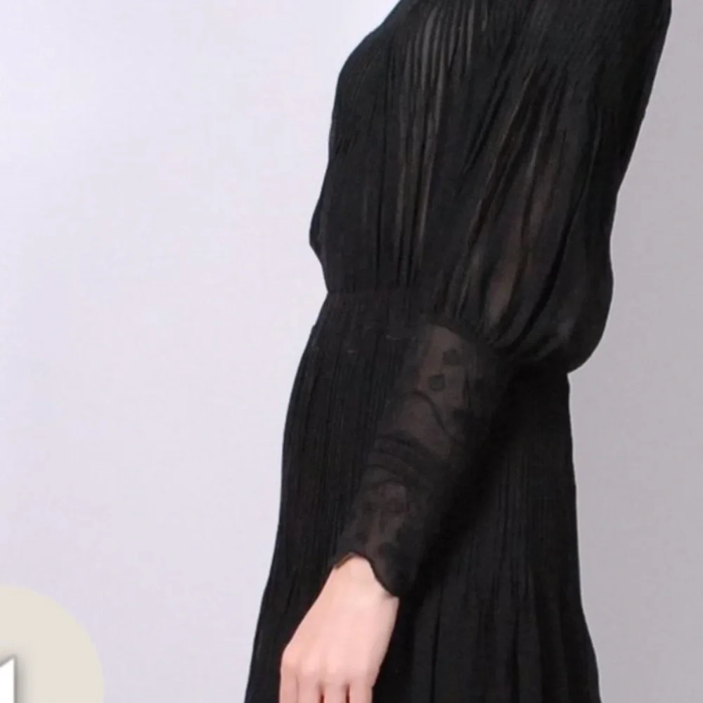 Ulla Johnson Alba Silk Polka Dot Sheer Blouse - Picture 16 of 16